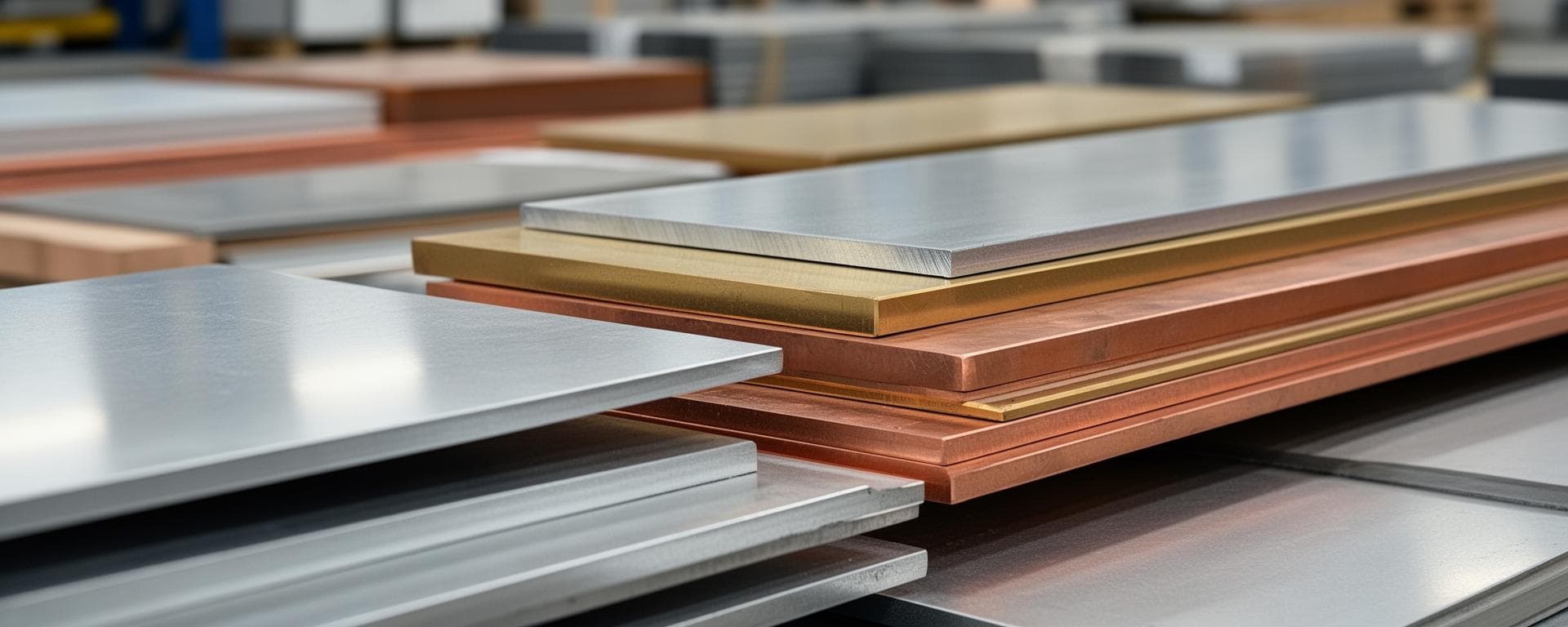 Metallbleche – Stahl, Aluminium, Kupfer, Messing